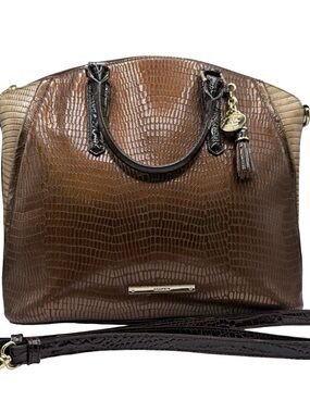 Brahmin Lg Duxbury in Bronze Rigatello